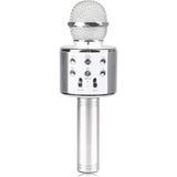 Blupple WS-858 Karaoke Mikrofon Bluetooth, Usb, Hafıza Kartı ve Aux Girişli Gri Renkli Taşınabilir