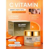 BLURRY Professional C Vitaminli Aydınlatıcı Yüz Kremi - Leke Karşıtı, Ton Eşitleyici & Yaşlanma Karşıtı Saf Hyaluronik Asit Destekli Nemlendirici 50 ml