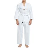 BLUU Acemi Beyaz Yaka Taekwondo Elbisesi Tekvando Elbisesi Dobok