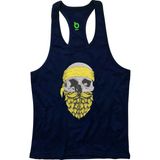 Bluu Arphax Lacivert Fitness Gym Tank Top Erkek Sporcu Atleti