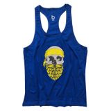 Bluu Arphax Saks Fitness Gym Tank Top Erkek Sporcu Atleti