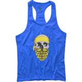 Bluu Arphax Turkuaz Fitness Gym Tank Top Erkek Sporcu Atleti