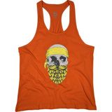 Bluu Arphax Turuncu Fitness Gym Tank Top Erkek Sporcu Atleti