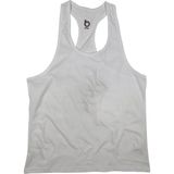 Bluu Basic Beyaz Fitness Gym Tank Top Erkek Sporcu Atleti