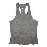 Bluu Basic Gri Fitness Gym Tank Top Erkek Sporcu Atleti