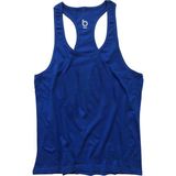 Bluu Basic Saks Fitness Gym Tank Top Erkek Sporcu Atleti