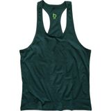 Bluu Basic Yeşil Fitness Gym Tank Top Erkek Sporcu Atleti