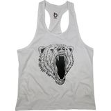 Bluu Beah Fitness Gym Tank Top Sporcu Atleti - Beyaz