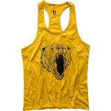 Bluu Beah Fitness Gym Tank Top Sporcu Atleti - Sarı