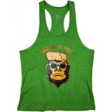 Bluu Bornfree Fitness Gym Tank Top Sporcu Atleti - 2XL - Fıstık Yeşili