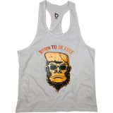 Bluu Bornfree Fitness Gym Tank Top Sporcu Atleti - XL - Beyaz