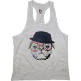 Bluu Curiouscool Fitness Gym Tank Top Sporcu Atleti - 2XL - Beyaz