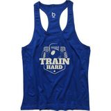 Bluu Fitness Gym Tank Top Saks Renkli Sporcu Atleti Rahat Kesim Nefes Alabilir Kumaş