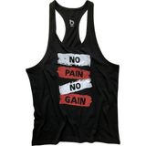Bluu Fitness Gym Tank Top Sporcu Atleti Rahat Kesim Yüksek Performans İçin Tasarlandı - Siyah