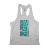 Bluu HMBLE Beyaz Fitness Gym Tank Top Erkek Sporcu Atleti