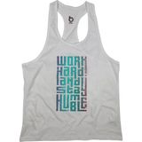 Bluu Hmble Beyaz Fitness Gym Tank Top Sporcu Atleti Nefes Alabilir Kumaş ile Rahat Kesim - XL