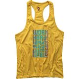 Bluu HMBLE Sarı Fitness Gym Tank Top Erkek Sporcu Atleti