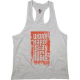 Bluu HMBLW Beyaz Kırmızı Fitness Gym Tank Top Erkek Sporcu Atleti