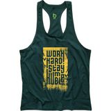 Bluu HMBLW Karışık Fitness Gym Tank Top Erkek Sporcu Atleti