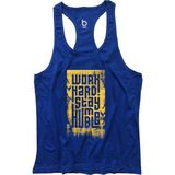 Bluu HMBLW Mavi Sarı Fitness Gym Tank Top Erkek Sporcu Atleti