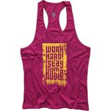Bluu HMBLW Pembe Sarı Fitness Gym Tank Top Erkek Sporcu Atleti