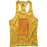 Bluu HMBLW Sarı Fitness Gym Tank Top Erkek Sporcu Atleti