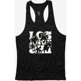Bluu Lapalm Siyah Fitness Gym Tank Top Erkek Sporcu Atleti