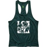 Bluu Lapalm Yeşil Fitness Gym Tank Top Erkek Sporcu Atleti
