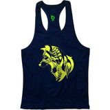 Bluu Mandalaw Fitness Gym Tank Top Sporcu Atleti - Lacivert
