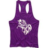 Bluu Mandalaw Fitness Gym Tank Top Sporcu Atleti - Mor