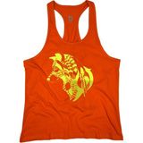 Bluu Mandalaw Fitness Gym Tank Top Sporcu Atleti - XL - Turuncu