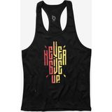 Bluu Ngup-X Fitness Gym Tank Top Siyah Renkli Sporcu Atleti %100 Pamuklu Rahat Kesim - 2XL