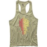 Bluu Ngup-X Fitness Gym Tank Top Sporcu Atleti - XL - Bej
