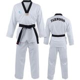 Bluu Siyah Yaka Taekwondo Elbisesi Dobok Tekvando Elbisesi - Beyaz - 180 cm