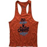 Bluu Squatrep Turuncu Fitness Gym Tank Erkek Top Sporcu Atleti