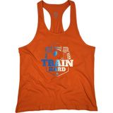 Bluu Trainhardx Fitness Gym Tank Top Sporcu Atleti - Turuncu