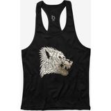 Bluu Wang Fitness Gym Tank Top Sporcu Atleti - 2XL - Siyah