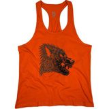 Bluu Wang Fitness Gym Tank Top Sporcu Atleti - Turuncu