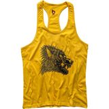 Bluu Wang Fitness Gym Tank Top Sporcu Atleti - XL - Sarı