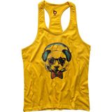 Bluu Wemusic Fitness Gym Tank Top Sporcu Atleti - XL - Sarı