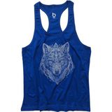 Bluu Wolfart Fitness Gym Tank Top Sporcu Atleti - Saks Mavi
