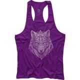 Bluu Wolfart Fitness Gym Tank Top Sporcu Atleti - XL - Mor