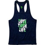 Bluu Yourlife Lacivert Fitness Gym Tank Top Erkek Sporcu Atleti