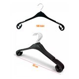 Bluz Askısı, Elbise Askısı, Tişört Askısı, Tunik Askısı, Gömlek Askısı, Siyah Renk, 43 Cm, 100 Adet