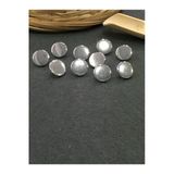 Bluz Gömlek Düğmesi Unisex Metal Para Model Gümüş 10 Lu Set