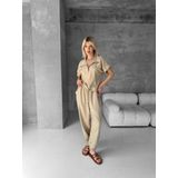 Bluz şalvar takım bej s255841