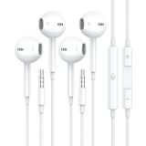 BLXSounds Apple Kulakiçi için 2 Paket Kablolu 3.5mm Mikrofon ile Kulaklıklar [MFi Sertifikalı] Ses Kontrolü HiFi Stereo MP3/4 Android Cihaz AUX
