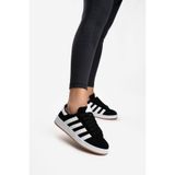 Blyss Kadın Günlük Siyah Beyaz Süet Spor Yürüyüş Ayakkabı Sneaker