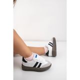 Blyss Kız Erkek Çocuk Bebek Beyaz Siyah Spor Ayakkabı Sneaker