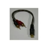 Bm Audio Anfi Y Fiş Kablo Çoğaltıcı 1 Dişi 2 Erkek Uçlu Siyah